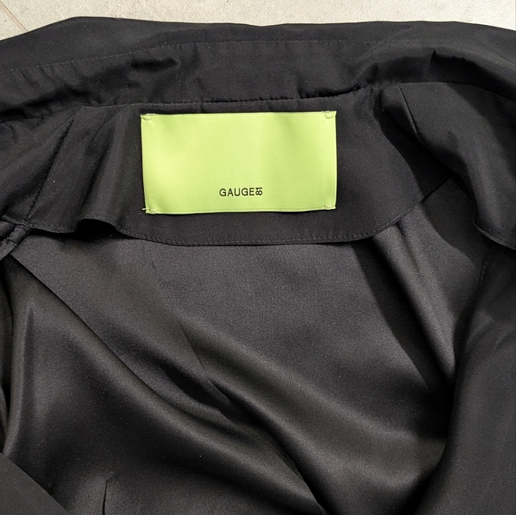 Gauge81 Miya Silk Wrap Dress Black Asymmetric Luxury Designer Size 40 / Small - Picture 8 of 8